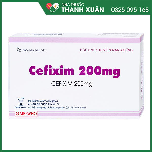 Cefixim 200 điều trị nhiễm khuẩn viêm họng